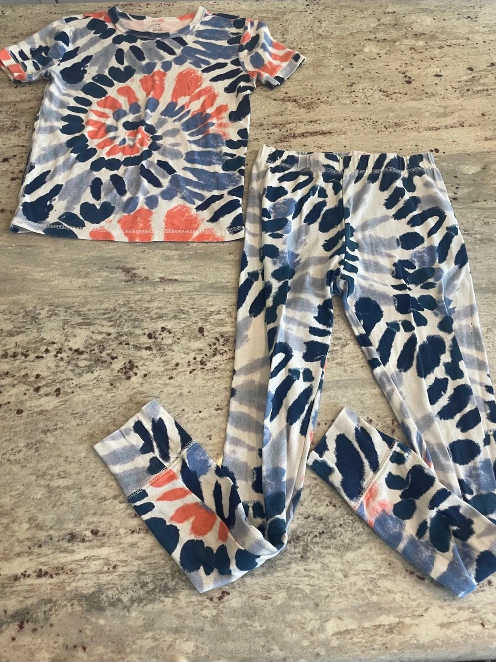 Gap Kids Tie-Dye Pajamas.  Size 12.  EUC.